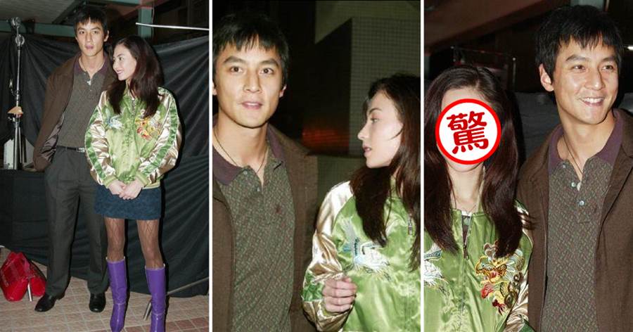 17年前張柏芝太敢穿！翠綠外套搭紫色長靴，在吳彥祖襯托下依舊迷人~